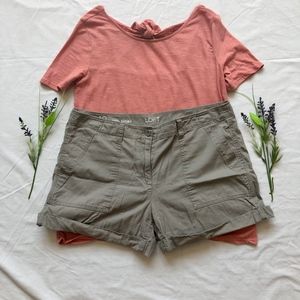 Grey Ann Taylor Loft Cargo Shorts